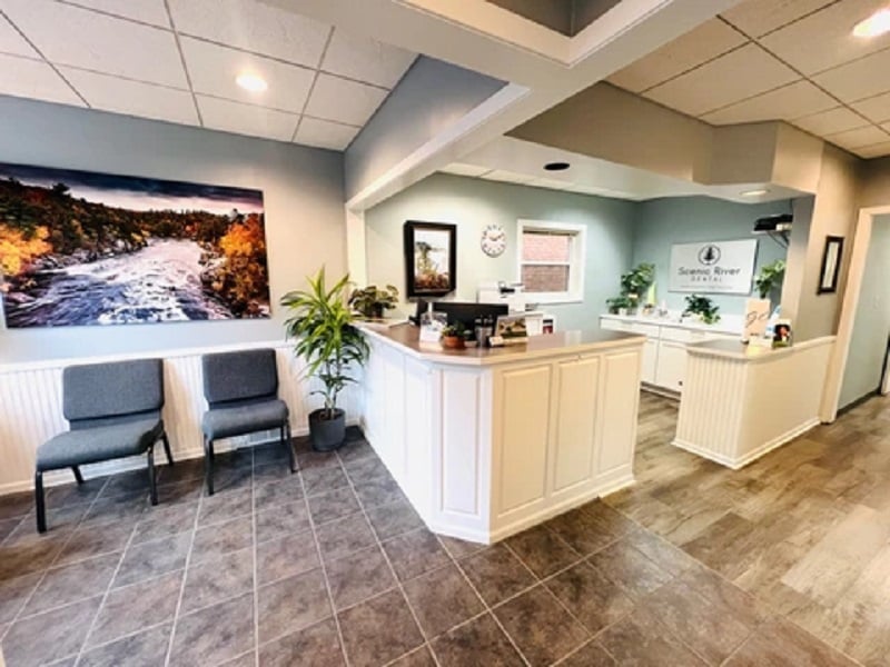 Waiting room and front desk