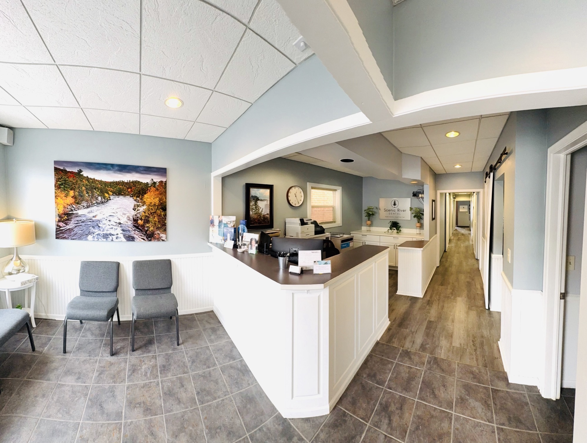 Front office and waiting room